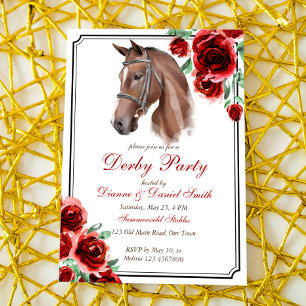 Derby party, horse, equestrian party invitation