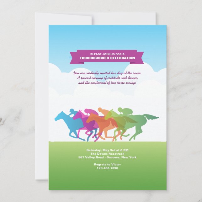 Derby Party Invitation (Front)