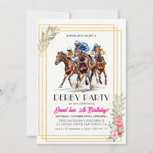 Derby party invitation
