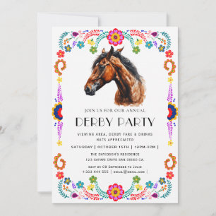 Derby party invitation