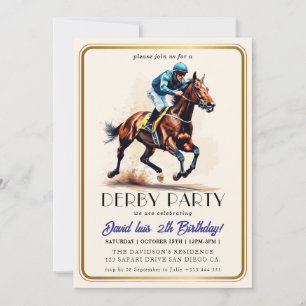 Derby party invitation