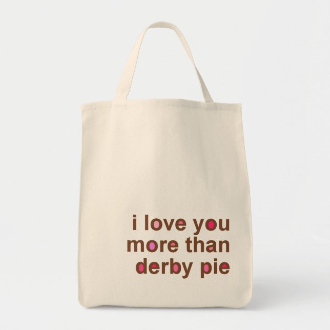 Derby Pie Grocery Tote Bag (Front)