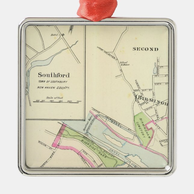 Derby, Shelton Metal Tree Decoration (Front)