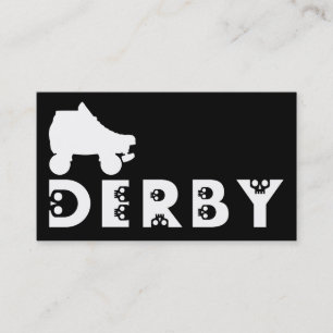 derby : skullphabet skate business card