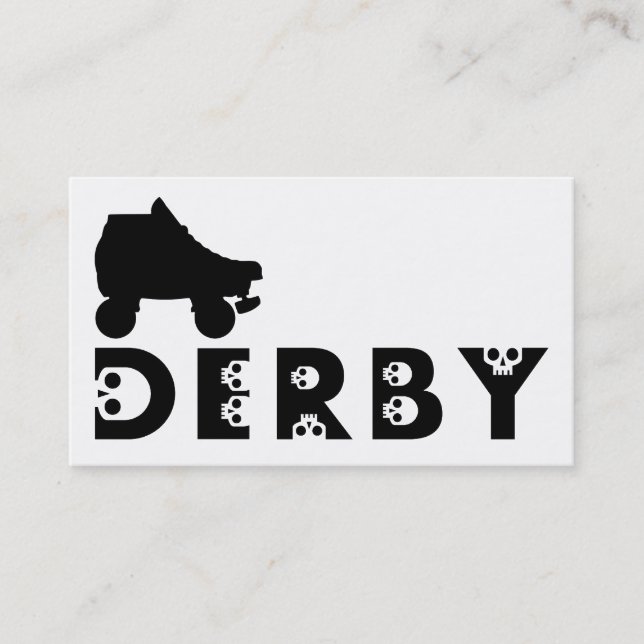 derby : skullphabet skate business card (Front)