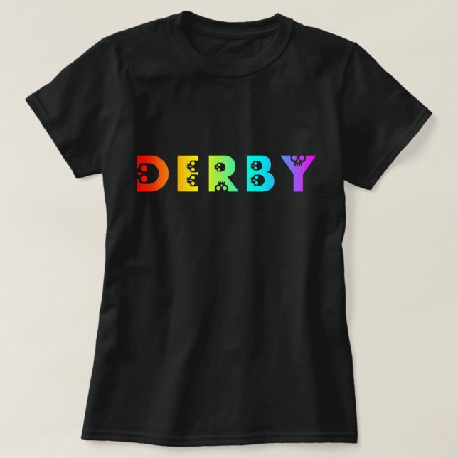 derby skullphabet T-Shirt (Design Front)