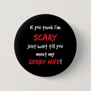Derby Wife 6 Cm Round Badge