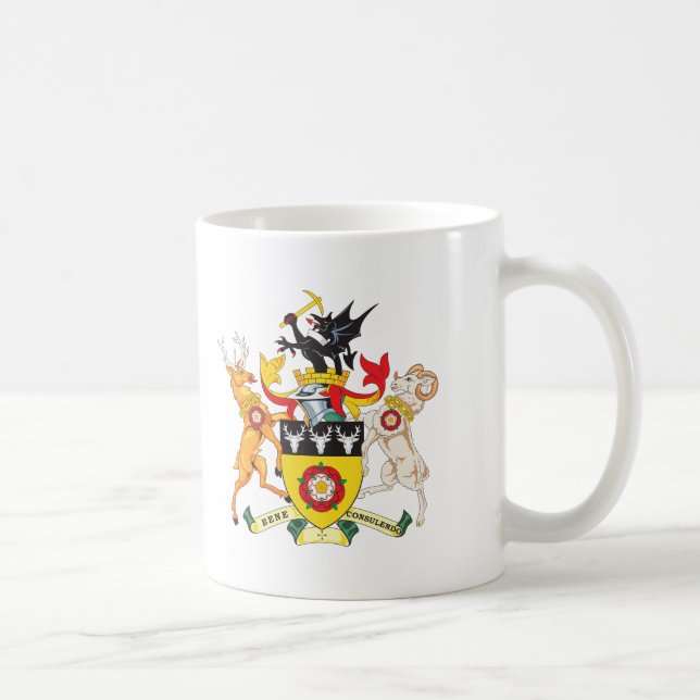 Derbyshire Coat of Arms Coffee Mug (Right)