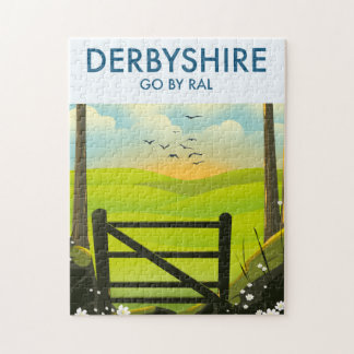 Derbyshire Landscape travel poster Jigsaw Puzzle