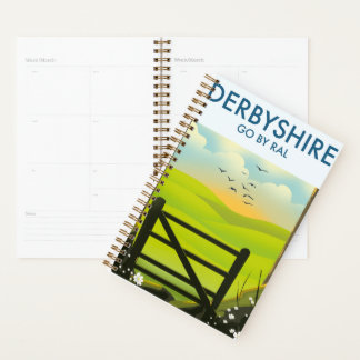 Derbyshire Landscape travel poster Planner