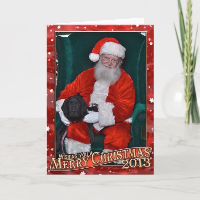 Derek and Santa 2013 Holiday Card (Front)