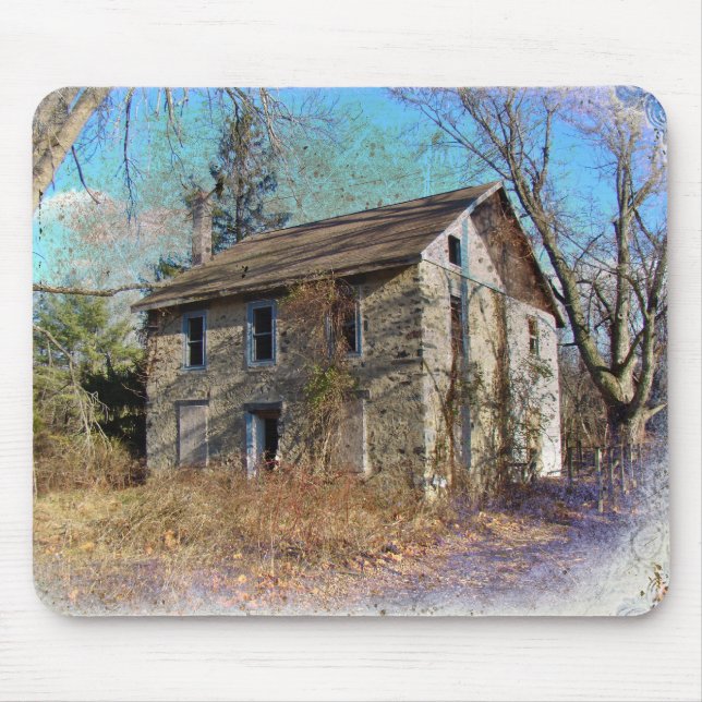 Derelict Farmhouse on Upper Ridge Road Mouse Mat (Front)