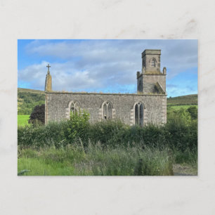 Derelict St Colmac Church Isle of Bute Scotland Holiday Postcard
