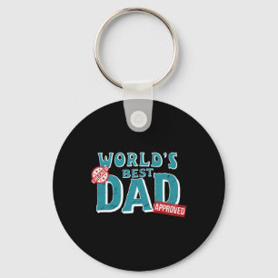 Derft World's Best Dad - Checked And Approved - Ha Key Ring