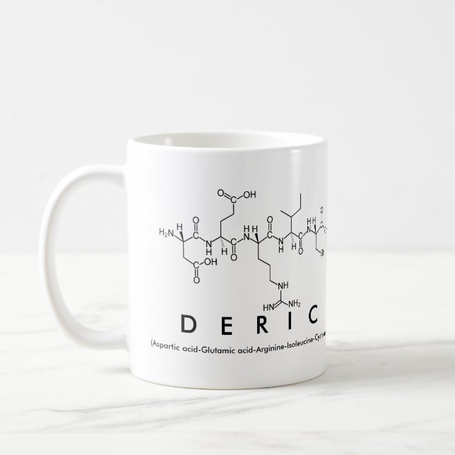 Deric peptide name mug (Left)