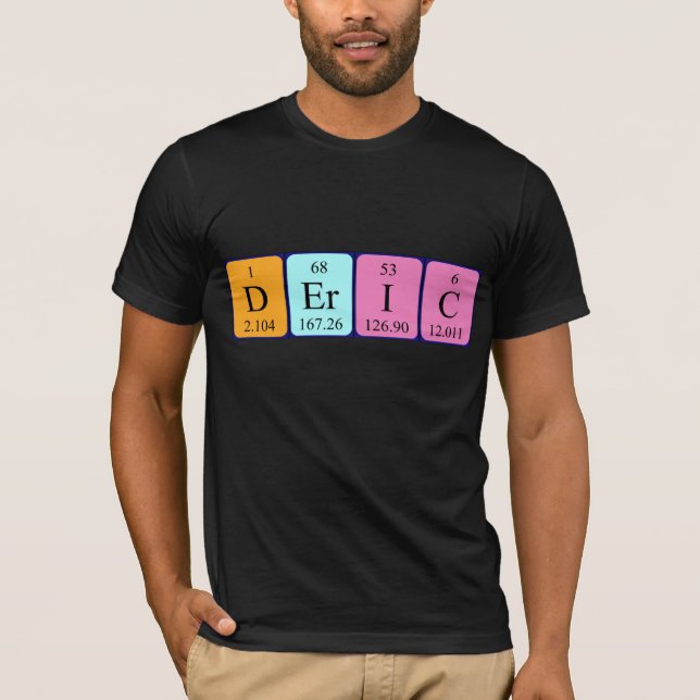 Deric periodic table name shirt (Front)