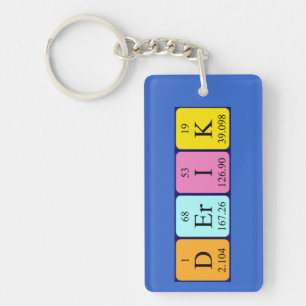 Derik periodic table name keyring