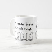 Derik periodic table name mug (Front Left)
