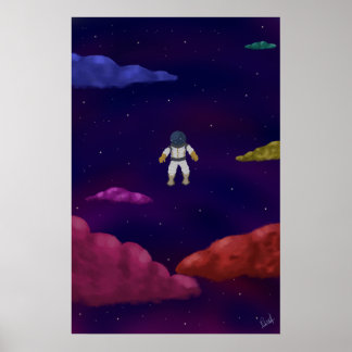Derived astronaut poster