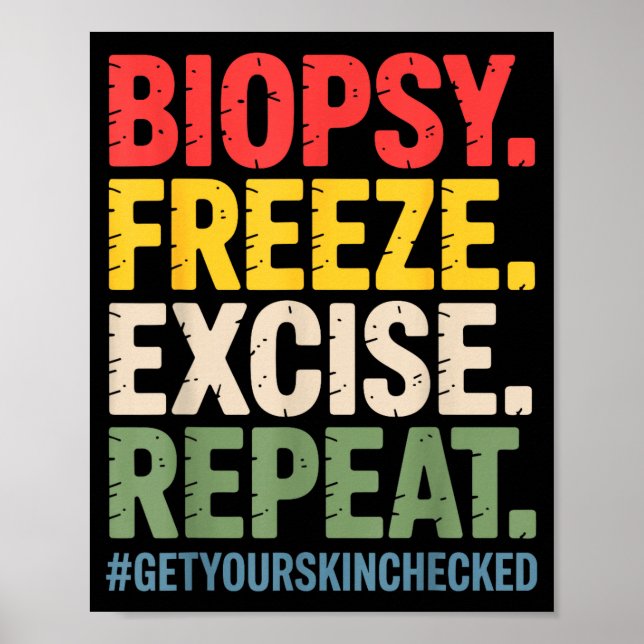 Dermatologist Art For Men Women Dermatology Dermat Poster (Front)