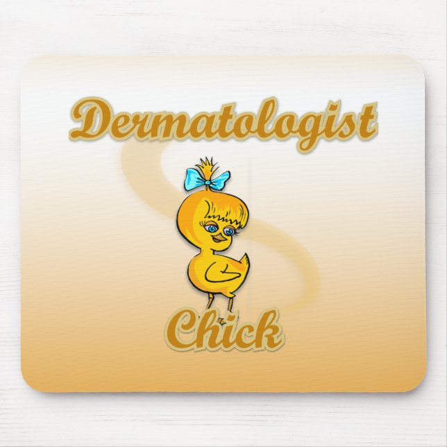 Dermatologist Chick Mouse Mat (Front)