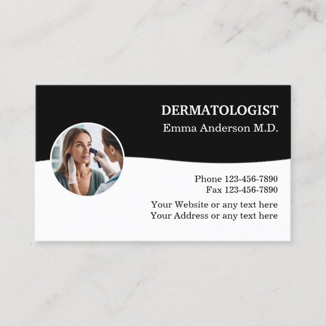 Dermatologist Medical Business Cards Design (Front)