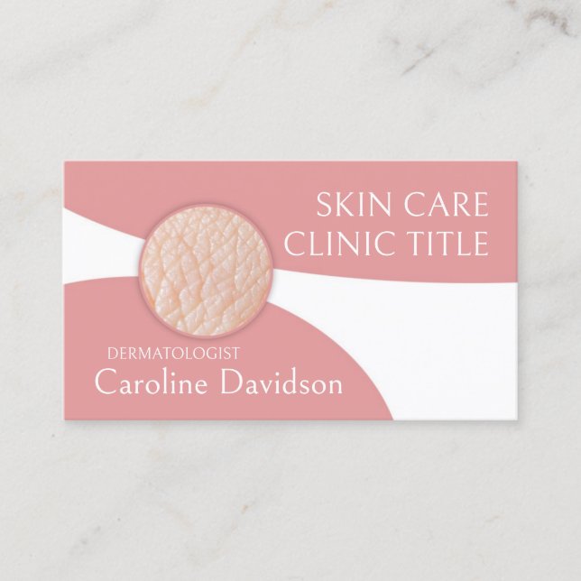 Dermatologist - Skin Doctor Business Card (Front)