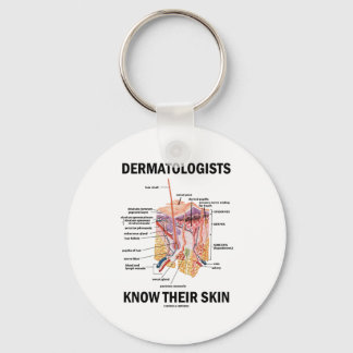 Dermatologists Know Their Skin (Anatomy) Key Ring