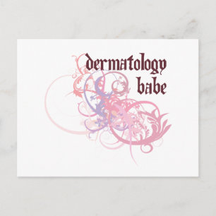 Dermatology Babe Postcard