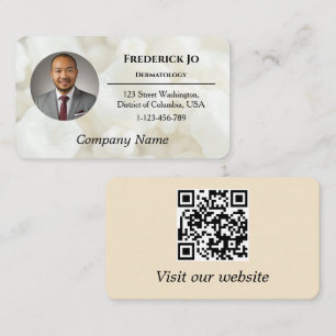 Dermatology Business Card Custom Logo Luxury Spa