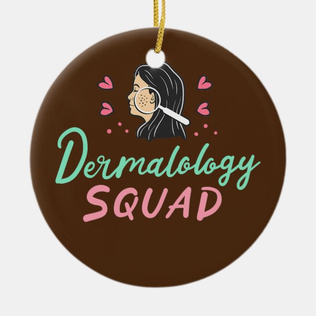 Dermatology Dermatologist Skin Doctor  Ceramic Tree Decoration (Front)