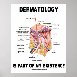 Dermatology Is Part Of My Existence (Anatomy) Poster