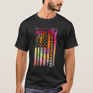 Dermatology Nurse US Flag Dermatology Nursing_1 T-Shirt