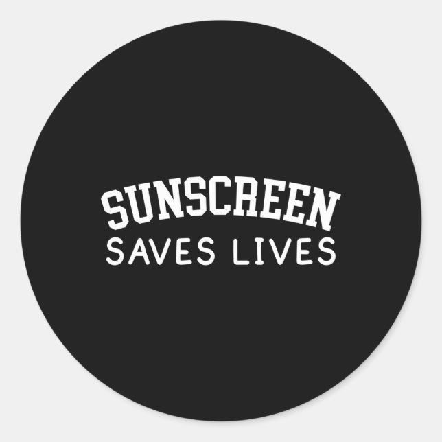 Dermatology Sunscreen Skincare Aesthetician Classic Round Sticker (Front)