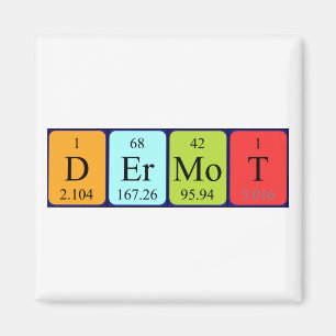 Dermot periodic table name magnet