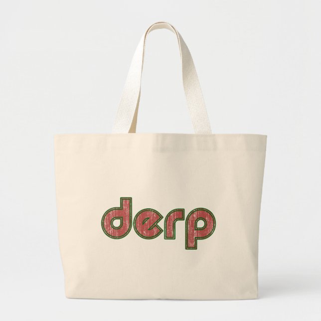 Derp 4 large tote bag (Front)