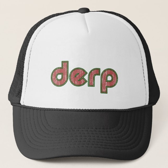 Derp 4 trucker hat (Front)