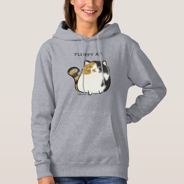Derp cats sassy calico hoodie (Front)