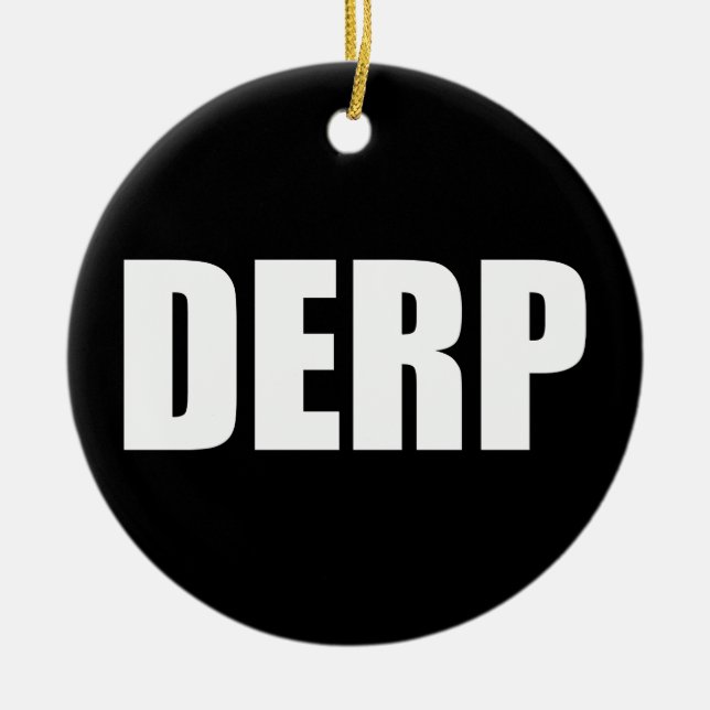 DERP CERAMIC TREE DECORATION (Front)