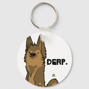 Derp - German Shepherd keychain