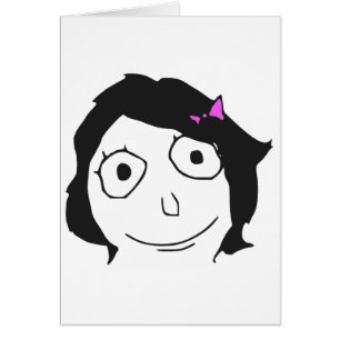 Derpina Black Hair Brunette Rage Face Meme
