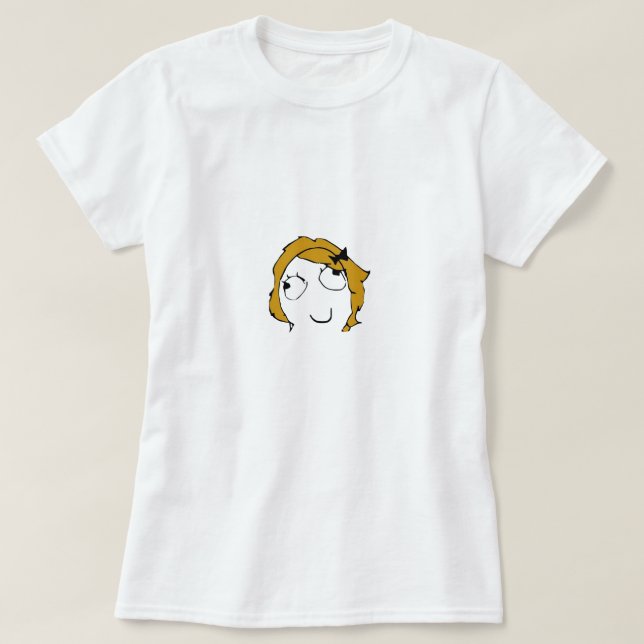 Derpina Face Meme T-Shirt (Design Front)