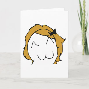 Derpina (Kitteh Smile) - Greeting Card