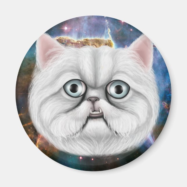 Derpy Cat Magnet (Front)