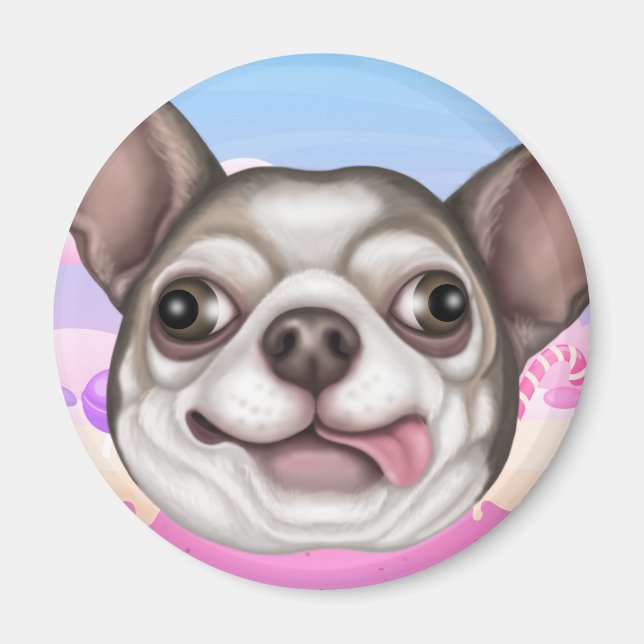 Derpy Chihuahua Magnet (Front)