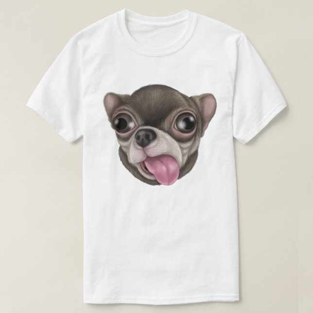 Derpy Chihuahua T-Shirt (Design Front)