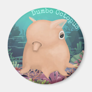 Derpy Dumbo Octopus Magnet