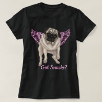 Derpy Pug - Got Snacks? T-Shirt