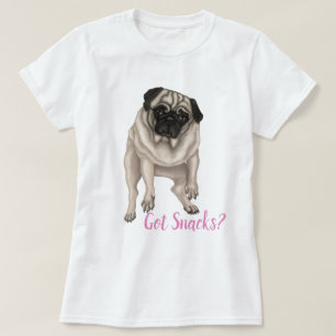 Derpy Pug - Got Snacks? T-Shirt
