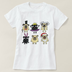 Derpy Pugs In Costumes T-Shirt